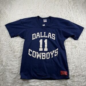 Vintage Dallas Cowboys Rawlings Shirt Adult Medium #11‎ NFL Script Logo 90s Tee